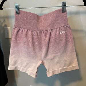 AYBL High Waist Pink Ombre Shorts